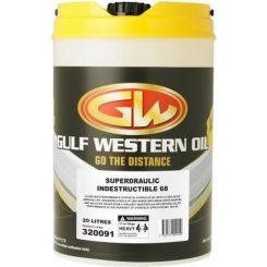 Gulf Western Superdraulic Indestructible Synthetic 68 - 20L