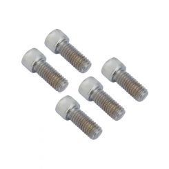 Attitude Drive Pulley Bolt Kit Chrome 5pc Fits Harley 7/16-14 25mm