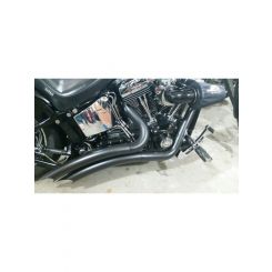 Attitude Razors Black Exhaust Headers Kit Fits Harley Softail 86-17