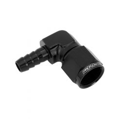 Proflow 1/2in. 90 Degree Barb Male Fitting To 10AN Female Black