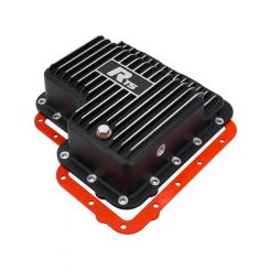 RTS Transmission Pan Deep Aluminium Fits Ford C6 Finned Black Powdercoat