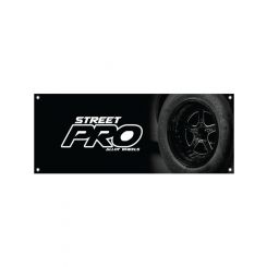 Street Pro Wheels Vinyl Banner 2500mm x 1000mm Street Pro Logo