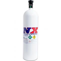 Nitrous Express 15lbs Nitrous Bottle w/ Lightning 500 Valve 6AN White