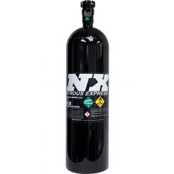 Nitrous Express 15lbs Nitrous Bottle w/ Lightning 500 Valve 4AN Black