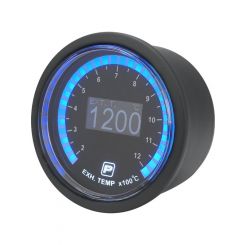 Proflow Electrical Exhaust Gas Temperature Gauge 52mm 200-1200Deg C