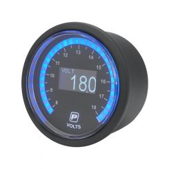 Proflow Pro Series Digital Electrical Voltmeter Gauge 52mm 8-18V
