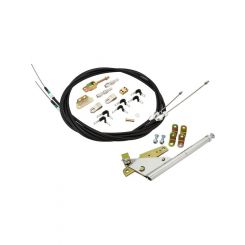 Proflow Universal Emergency Hand Brake Kit Floor Mount Chrome Kit