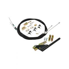 Proflow Universal Emergency Hand Brake Kit Floor Mount Black Kit