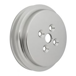 Proflow Billet Pulley V-Belt Water Pump Fits SB Ford Clear Anodised