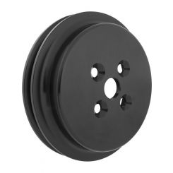 Proflow Billet Pulley V-Belt Water Pump Fits SB Ford Black Anodised