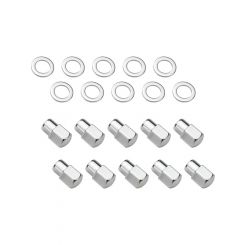 Street Pro Wheel Lug Nut Kit Chrome Dome Length 1.38 1/2 0.55