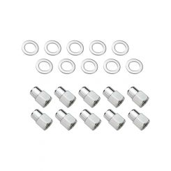 Street Pro Wheel Lug Nut Kit Chrome Length 1.38 1/2 0.55