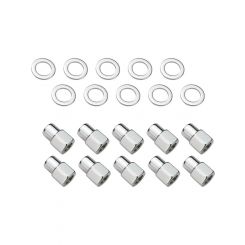 Street Pro Wheel Lug Nut Kit Chrome Length 1.38 7/16 0.55