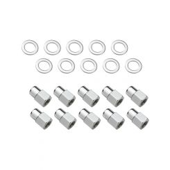 Street Pro Wheel Lug Nut Kit Chrome Length 1.38 M12x1.5 0.55