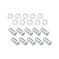 Street Pro Wheel Lug Nut Kit Chrome Dome Length 1.70 1/2 1.00in