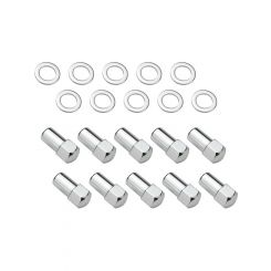 Street Pro Wheel Lug Nut Kit Chrome Dome Length 1.70 7/16 1.00in