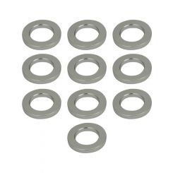 Street Pro Wheel Lug Nut Washers 4mm Thick 29mm OD 10 Pack Silver
