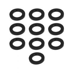 Street Pro Wheel Lug Nut Washers 4mm Thick 29mm OD 10 Pack Black