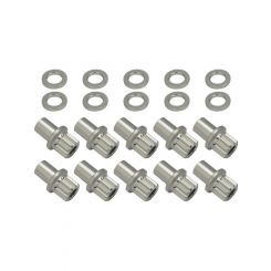 Street Pro Wheel Lug Nut & Washer Kit 1/2in-20 0.850in Silver