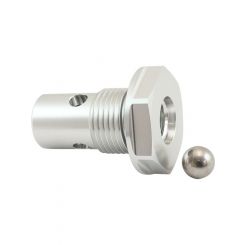 Aeroflow Roll Over Valve -10ORB Silver -10 Male ORB to -6 Female ORB