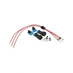 Aeroflow 3 Wire Electrical Terminal Bulkhead w/ Positive Red Wires