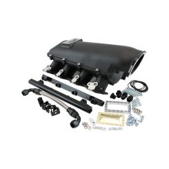 Aeroflow GM LS Cathedral Port Low Rise EFI Intake Manifold Black