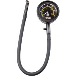 Aeroflow Tyre Pressure Gauge 0-60 PSI Analogue Black Face Dial