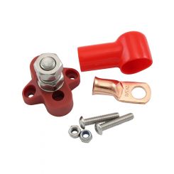 Aeroflow Single Red Post Electrical Terminal Distribution Block