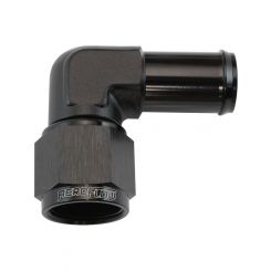 Aeroflow 90 Degree Hose Barb 5/8in to -8AN Black Finish