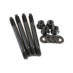 Aeroflow Carburettor Stud Kit For 2in Spacer 3.70in OAL Black 4 Pack