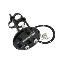 Aeroflow Billet Low Profile Triple 40mm Fuel Pump Hanger Black