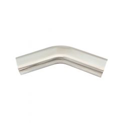 Aeroflow Stainless 3in Oval Tube 45Deg Angle 2-1/4in H x 3-1/2in W