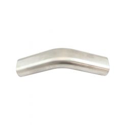Aeroflow Stainless 3in Oval Tube 45Deg Vertical Pipe 2-1/4in H