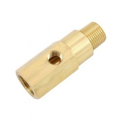 Aeroflow Oil Pressure Gauge Adapter 3/8in NPT Male/Female Thread