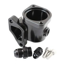 Aeroflow Billet Aluminium Lower Thermostat Housing Black