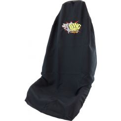 Aeroflow Bang Shift Throw Seat Cover Black Aeroflow Bang Shift Logo