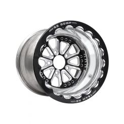 RC Hammer 15inx10in Wheel Black Single Beadlock 5x4.50in 4in BS