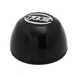 RC 2in Deep Centre Cap Single Black w/ Engraved Logo