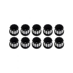 RC 12-Point Wheel Nut Set 5/8-18in R/H Thread Black 10 Pack