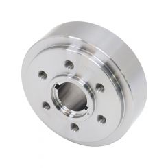 Romac Steel Blower Crank Hub Fits SB Chev 6-Bolt Dual Keyway Neutral