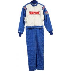Simpson STD E.23 SFI-5 1-Piece Suit X-Large Blue/White 2-Layer