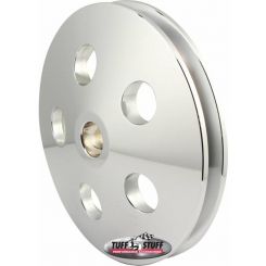 Tuff Stuff Single V-Groove Power Steering Pully Chrome Fits GM Type II