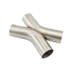Aeroflow Stainless Steel Exhaust X-Pipe 3 Inch O.D 45 Degree Bends