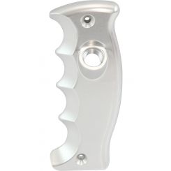 Aeroflow Pistol Grip Passengers Side Single Button Plate Silver