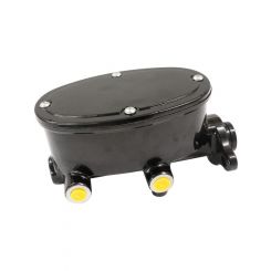 Aeroflow Tandem Brake Master Cylinder 1" Bore Black Aluminium