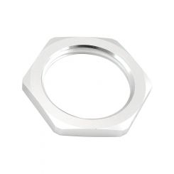 Aeroflow Replacement -4AN Half Nut for all Bulkheads Silver