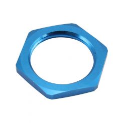 Aeroflow Replacement -10AN Half Nut for all Bulkheads Blue Finish