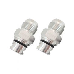 Aeroflow Cover Breather Adapter Silver Male -10AN Ford Coyote