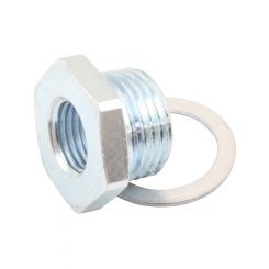 Aeroflow O2 Sensor Reducer Bush M18 x 1.5mm to M12 x 1.25mm Zinc