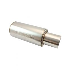 Aeroflow 3" Round Muffler 3" Inlet 18" Length 6" Diameter 5" Tip